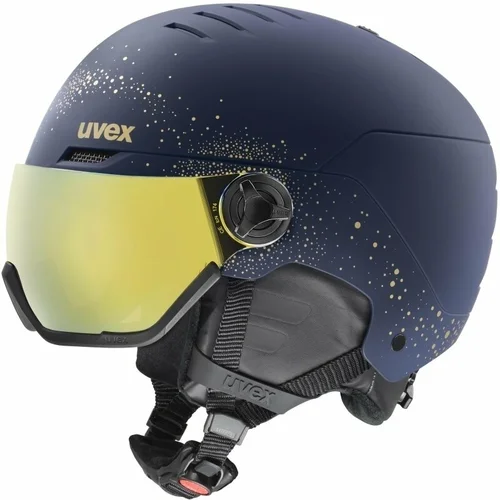 Uvex Wanted Visor WE Polar Sparkle/Gold 54-58 cm Skijaška kaciga