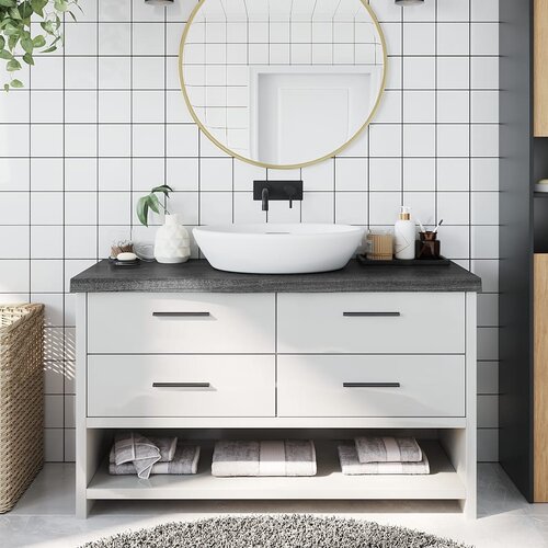  Kopalni&amp;scaron;ki pult temno siv 100x40x6 cm obdelan trden les Slike