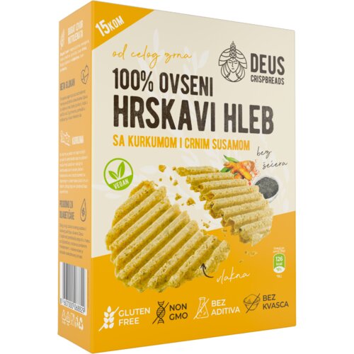 Deus Ovseni hlepčići sa kurkumom i crnim susamom Slike