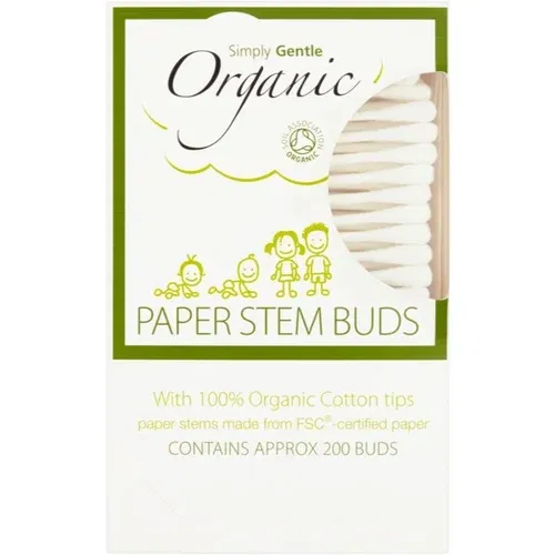 Simply Gentle Organic Paper Stem Buds štapići za uši 200 kom
