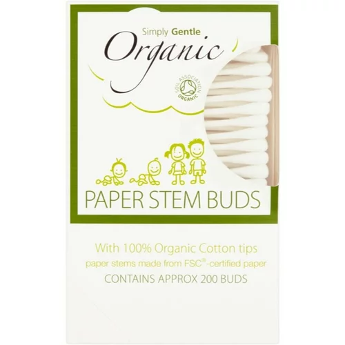 Simply Gentle Organic Paper Stem Buds vatne paličice 200 kos