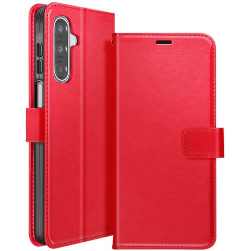 Oem Mayaxess, Denarnica za Galaxy A17 z paščkom in funkcijo stojala, Rdeča, (5000193348) Cene