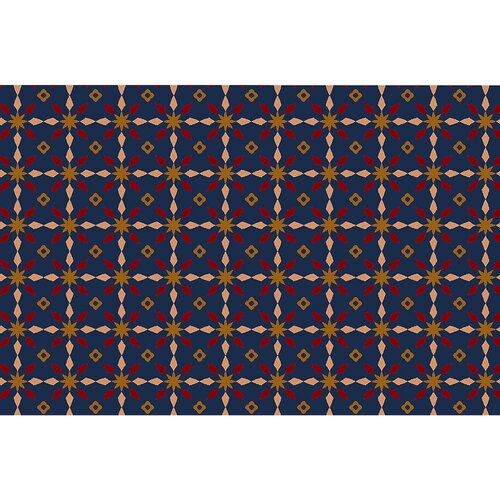 Notrax Predpražnik, D&amp;eacute;co Design&amp;trade;, Dx&amp;Scaron; 1800 x 1200 mm, modro/rdeče barve Slike