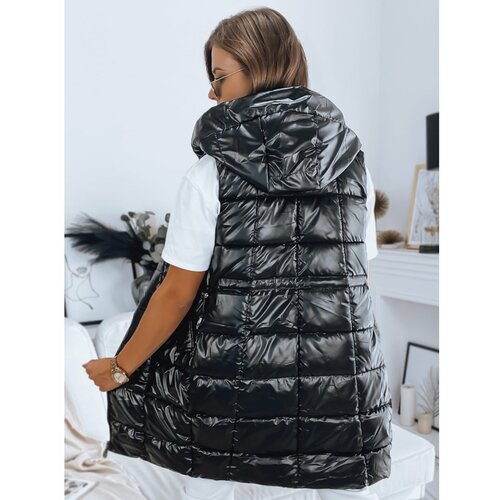 DStreet Women's quilted vest LUCI black TY3155 Slike