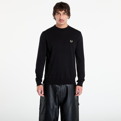 Fred Perry Pulover Classic Crew Neck Jumper Black M Slike