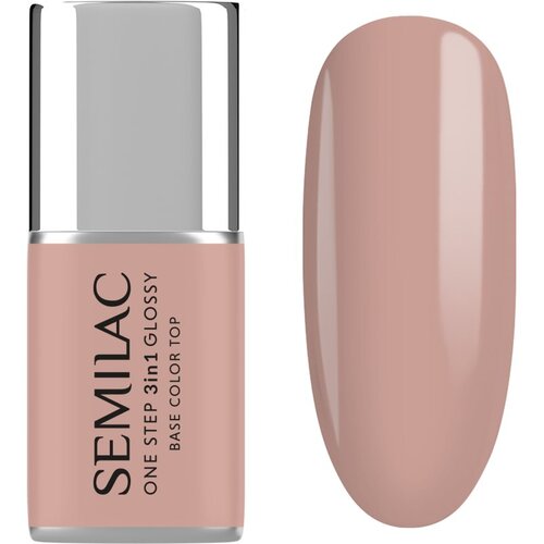 Semilac One Step 3in1 Glossy gel lak za nokte nijansa 210 French Beige 7 ml Slike