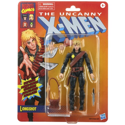 Hasbro Marvel Legends Series X-Men Longshot 6-palčna igrača akcijska figurica, 4 dodatki, F3977, večbarvna, (20838703) Slike
