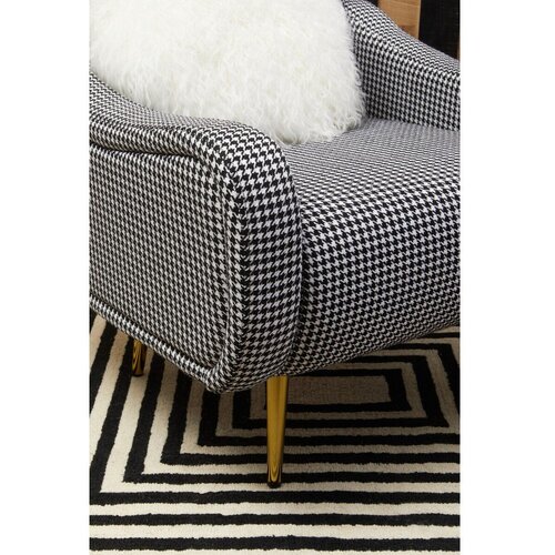 Premier Housewares Črno-bel fotelj Holli &amp;ndash; Slike