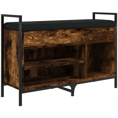Maison Chic Klop za čevlje - Sedež za čevlje dimljen hrast 85,5x32x57,5 cm inženirski les, (21777307) Cene