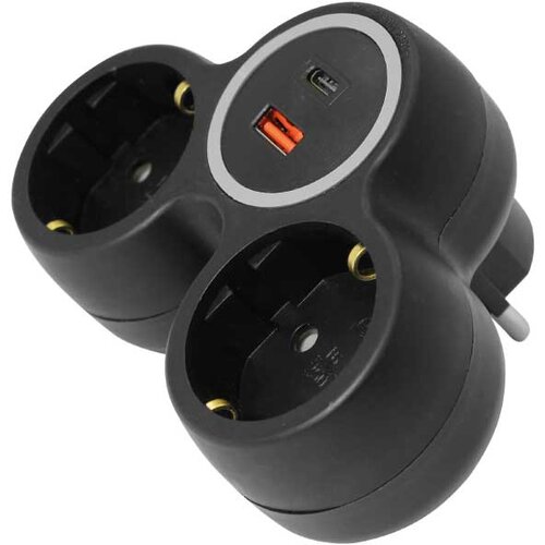  Razdjelnik 2-struki s USB punjačem A+C Slike