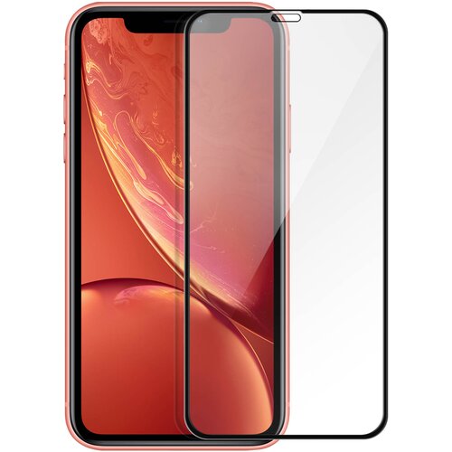 AVIZAR 9H film za ekran iz po&scaron;evnega kaljenega stekla, popoln oprijem - prozoren s crnim okvirjem str. Apple iPhone 11 in XR, (20606962) Cene