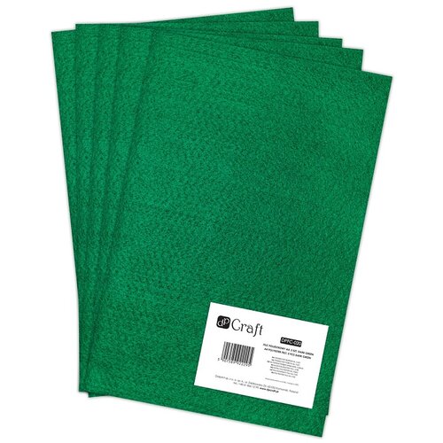 Artmie Dekorativni filc 30 x 20 cm DARK GREEN | 1ks Slike