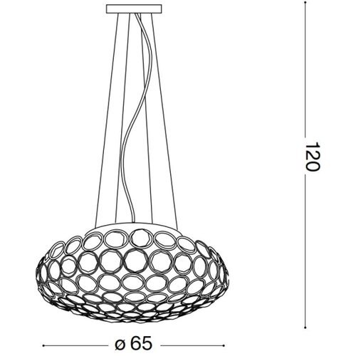 Ideal Lux led kristalni luster king na sajli, 12 x G9/3W/230V, prečnik 65 cm, hrom Slike