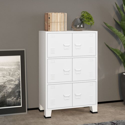 vidaXL Industrijski ormarić za spise bijeli 75 x 40 x 115 cm metalni Cijene