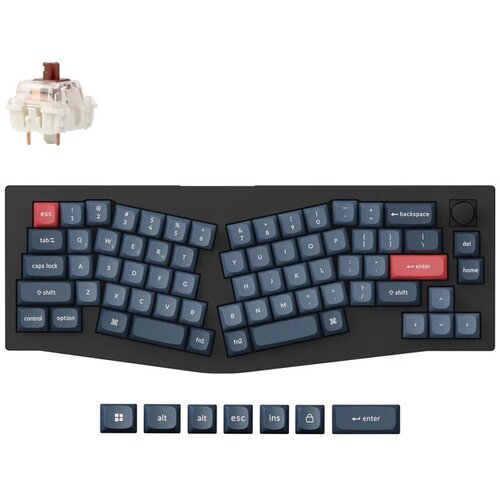 KEYCHRON V8 Max QMK/VIA Brezžična Mehanska Tipkovnica, Bluetooth / 2.4 GHz, Brown Tactile Switch, US Layout, V8M-D3, (21733077) Slike