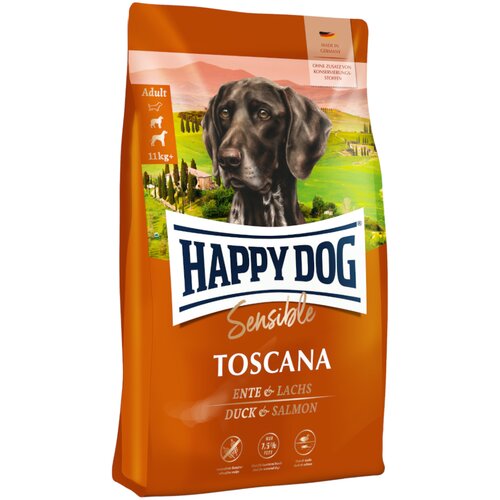Happy Dog Ekonomično pakiranje Supreme 2 x 10/12,5/15 kg - Sensible Toscana (12,5 kg) Cijene