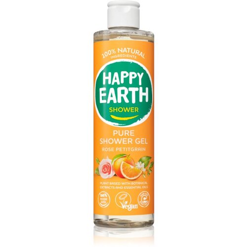 Happy Earth 100% Natural Shower Gel Rose Petitgrain gel za tuširanje 300 ml Cijene