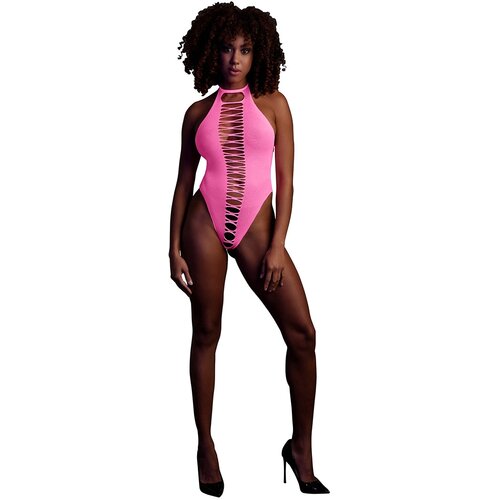 Ouch! Glow in the Dark High-Cut Body Neon Pink XL-4XL Slike
