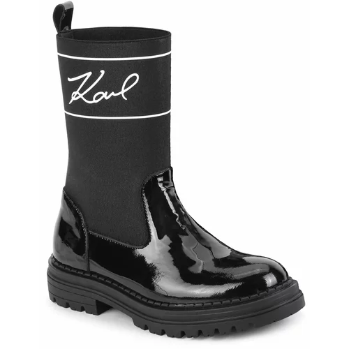 Karl Lagerfeld Kids Zimski škornji Z19114 S Black 09B