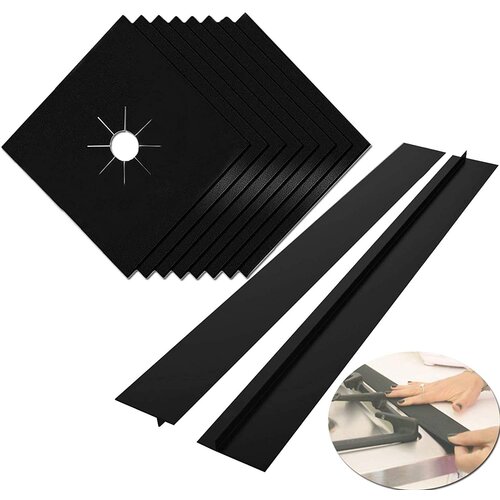 INF zaščita gorilnika plinskega štedilnika v paketu 9 plinska zaščitna podloga za kuhinjo black, (21535812) Cene
