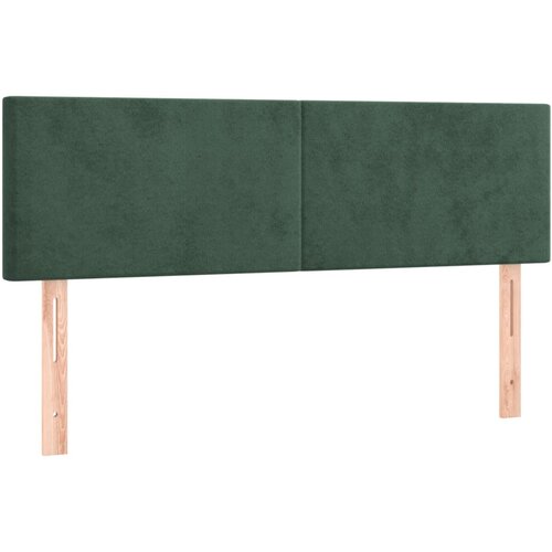 Maison Chic Posteljno vzglavje - Vzglavna omarica 2 kosa temno zeleno 72x5x78/88 cm žamet, (22077563) Cene