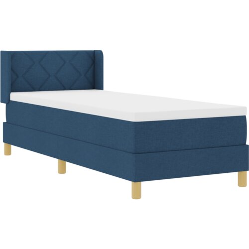  Krevet s kutijom s madracem Plavi 80x200 cm Tkanina Slike