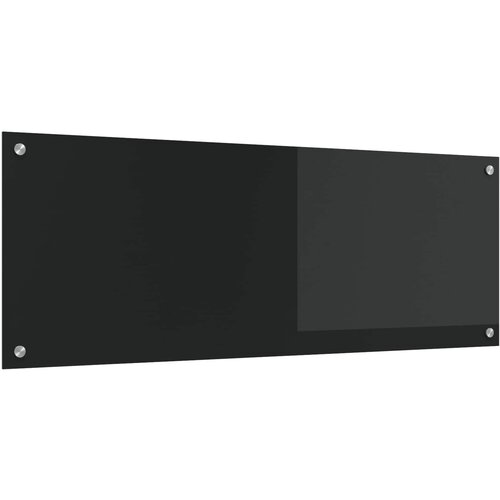  Kuhinjski zid Crna 110 x 40 cm Staklo otporno na udarce Cijene