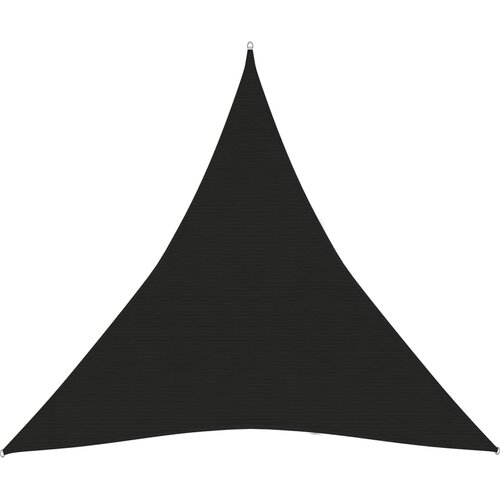 VidaXL Senčno jadro 160 g/m&amp;sup2; črno 4,5x4,5x4,5 m HDPE Slike