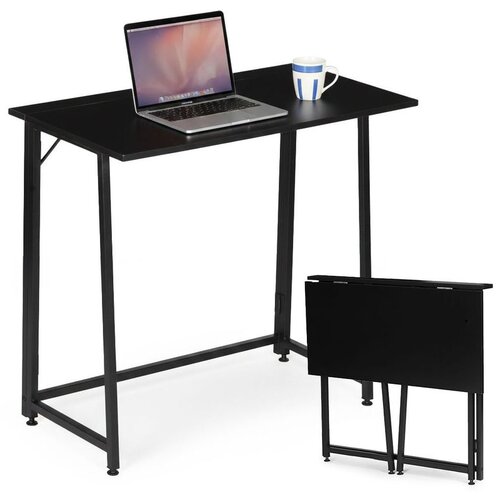 ModernHome sklopivi računalni stol 80 &amp;times; 45 cm za laptop &amp;ndash; crni Slike