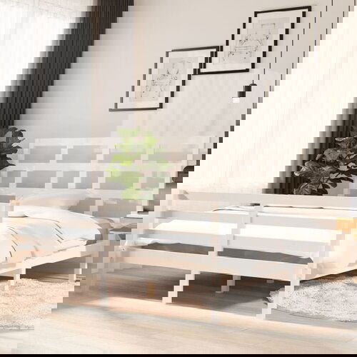 Furnova Posteljni okvir bel iz borovine 160x200 cm, (21935165) Slike