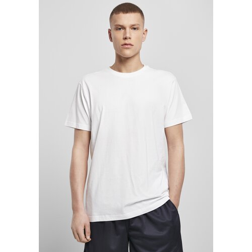 Build Your Brand Plus Size White T-shirt with a back seam Slike