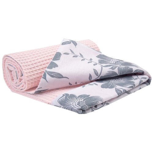 Medi Partners Blanket 75x100 cotton + cotton Waffle – Berry + light pink Waffle Cene