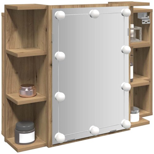  Ormar s ogledalom i LED-om Artisan hrast 70x16,5x60 cm Cijene