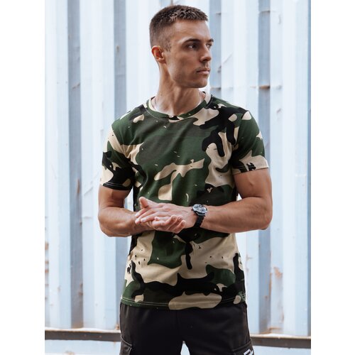 DStreet Khaki Camouflage Men&amp;#039;s T-Shirt Slike
