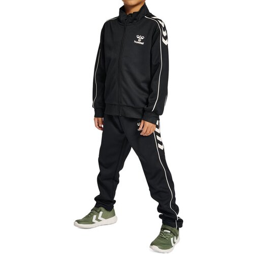 Hummel Tuta Bambina HmlTRACK Track: Completo Sportivo In Felpa, Colore Woodrose, Con Strisce Laterali