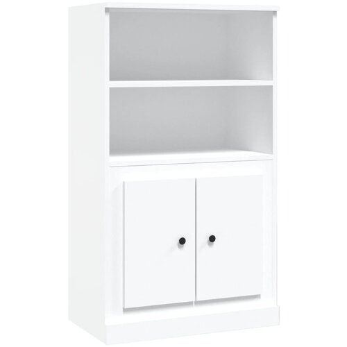 Maison Chic Visoka omara - Komoda - Predalnik bela 60x35,5x103,5 cm inženirski les, (21720545) Cene