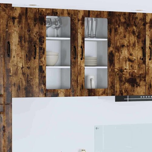  Stenska kuhinjska omarica 2 pcs Dimljeni oreh 40 x 31 x 80 cm, (5000091819) Cene