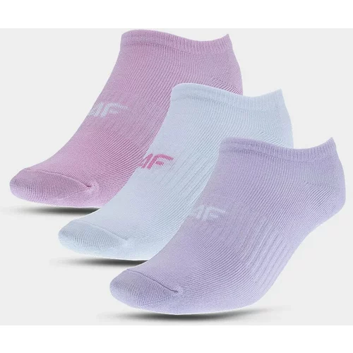 4f Girls' Casual Ankle Socks (3Pack) - Multicolored