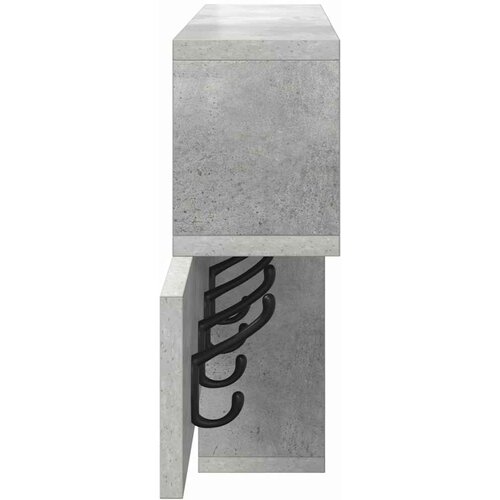  Vje&amp;scaron;alica za kapute na zidu Betonski sivi 100 x 12 x 43,5 cm Slike