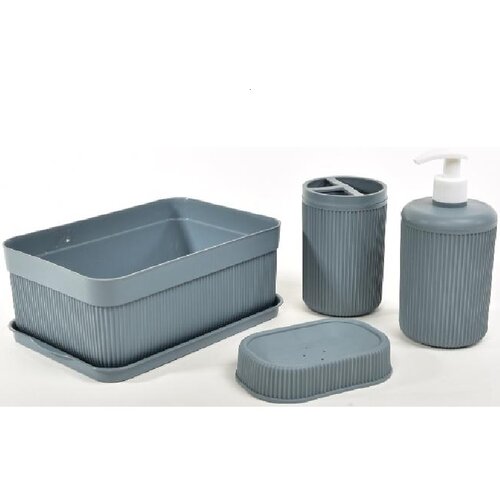 Mercury Home set za kupatilo 5u1 27372, 24x16.5x9 cm - Siva Cijene