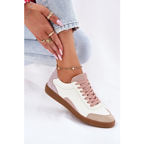 Zazoo Ladies Leather Sneakers N1220 White Slike