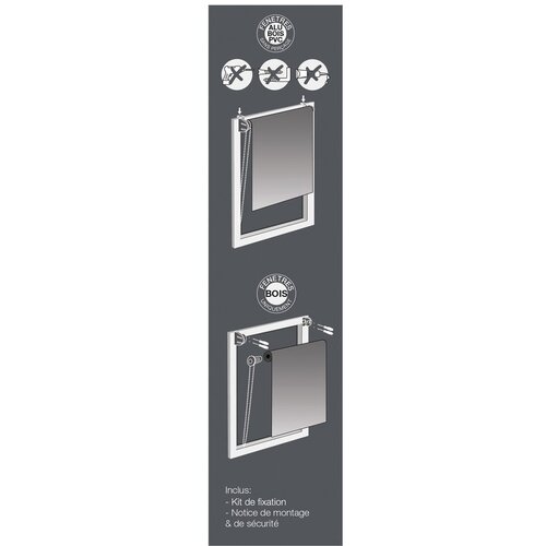 Douceur d int&amp;eacute;rieur Antracitno sive tekstilne rolete 60x180 cm Forelista &amp;ndash; Slike