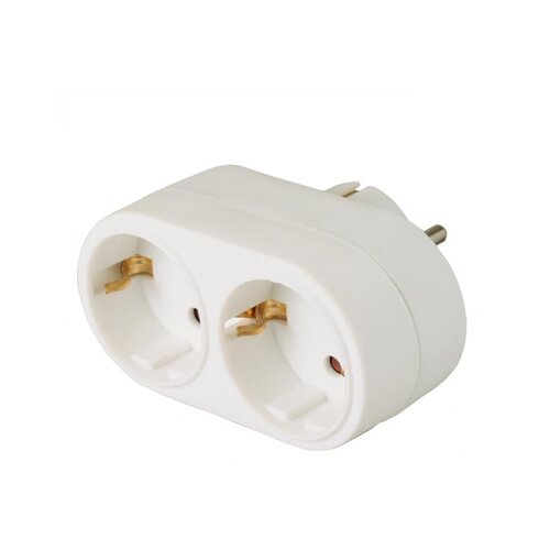 Home Strujni razdjeljnik, 2 x Shuko utičnica pod 90° - NV 22-90, Bijeli Cijene