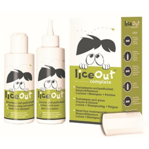 LiceOut ® Lice out ostali pripomočki za otroško higieno komplet proti ušem - 125 ml losjon, 125 ml šampon in glavnik Cene
