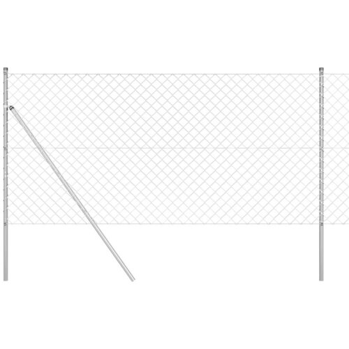 vidaXL Steber ograje. srebrna 10 x 1 m (60 x 60 mm mreža) Jeklo, (5000157841) Cene