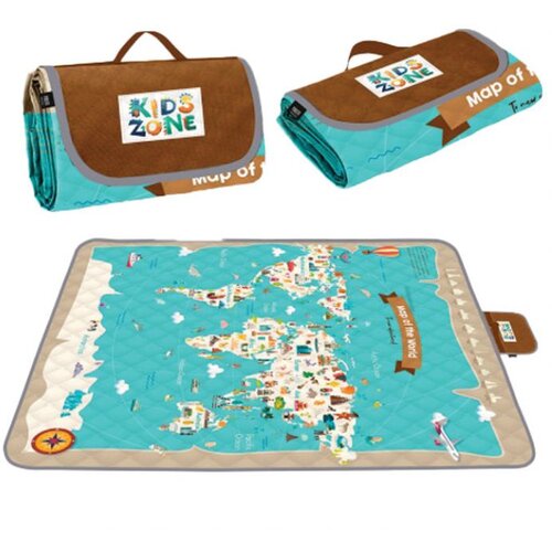  PODLOGA ZA PIKNIK I PLAŽU 200X200 CM WORLD PERLETTI 13152 Slike