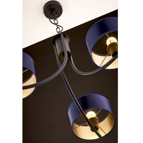 Jupiter 2099 - Luster na lancu ARTHUR 3xE27/15W/230V plava/crna Slike
