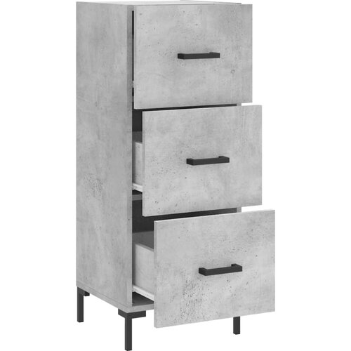  Komoda siva boja betona 34,5x34x90 cm od konstruiranog drva Slike