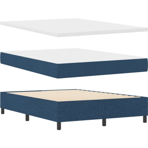  Box Spring Krevet s Madracem 140x200 cm Tkanina Slike