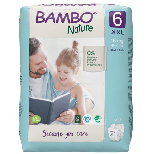 Bambo nature pelene - nature eco-friendly 6 (16+ kg)/ 20 komada Slike